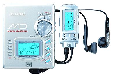 The AIWA AM-F70 MD Recorder.  